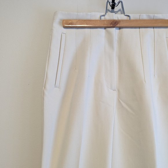 Zara High Waist Cream Pants - Picture 8 of 8